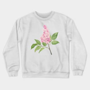 Light Pink Lilac Watercolour Painting Crewneck Sweatshirt